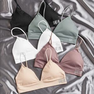 Seemless bra set of 5 size L